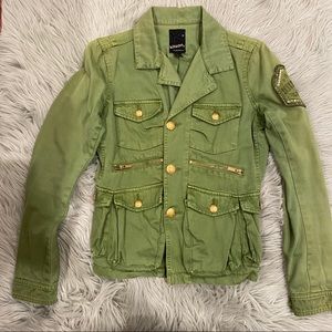 Kitson embellished military jacket. Size Medium